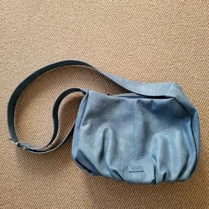NWT, Co-lab Steel Blue Shoulder Bag w/Long Strap